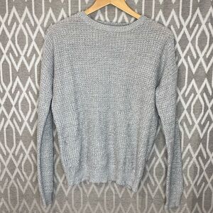 Ardene Basic Collection Oversized Pullover Knit Sweater Light Grey Size:Small